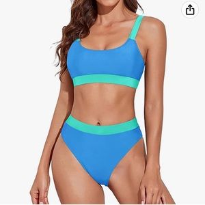 Bikini blue and green!